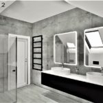 06 - projekt łazienki w domu jednorodzinnym - Wnętrza Toruń Chełmno Ciechocinek
