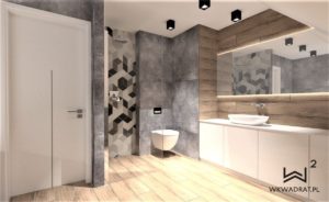 16 - aranżacja łazienki mozajka - projektowanie - Wnętrza Toruń Chełmno Ciechocinek