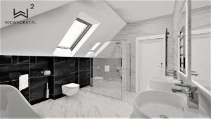22 - projektowanie i aranżacja łazienek w domach - Wnętrza Toruń Chełmno Ciechocinek