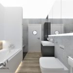 34 - projekt klasycznej łazienki - Wnętrza Toruń Chełmno Ciechocinek