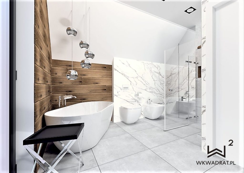 43 - projekt łazienki glamour Wnętrza Toruń Chełmno Ciechocinek