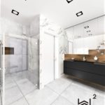 73 - łazienka glamour projekt - Wnętrza Toruń Ciechocinek Chełmno