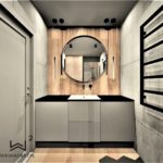 81 - projekt i aranżacja łazienki w apartamencie - Wnętrza Toruń Ciechocinek Chełmno